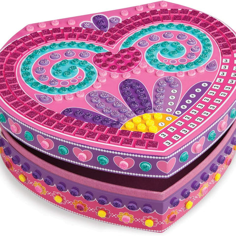 Sticky Mosaic Jewelry Box-Heart Craft Kit