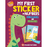 My First Sticker By Numbers | Dinosaurs And Dragons Activity Book 3+ - 1