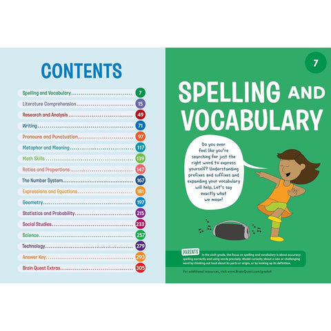 Brain Quest Workbook: 6th Grade Revised Edition - CR Toys