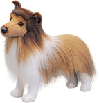 Douglas plush Shetland Sheepdog stuffed animal with realistic sable and white coloring standing upright