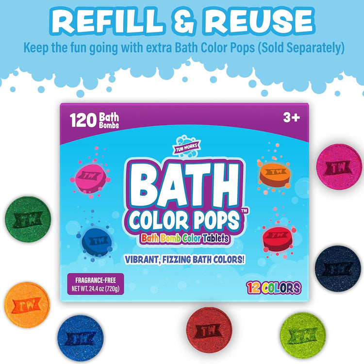 Tub Works | Bath Color Brush | Kids Bath | 3+ - 9