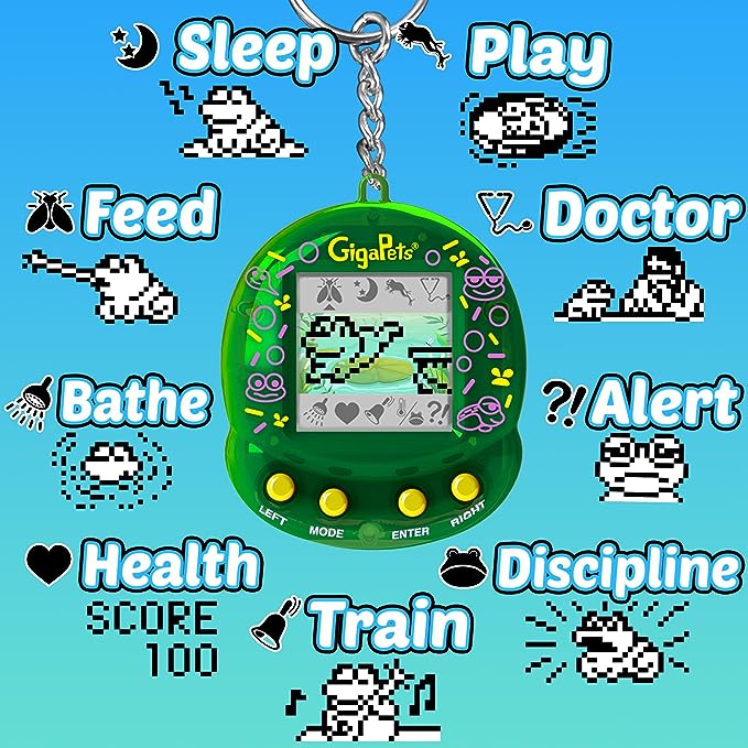 Gigapets-Floppy Frog Virtual Electronic Pet - CR Toys