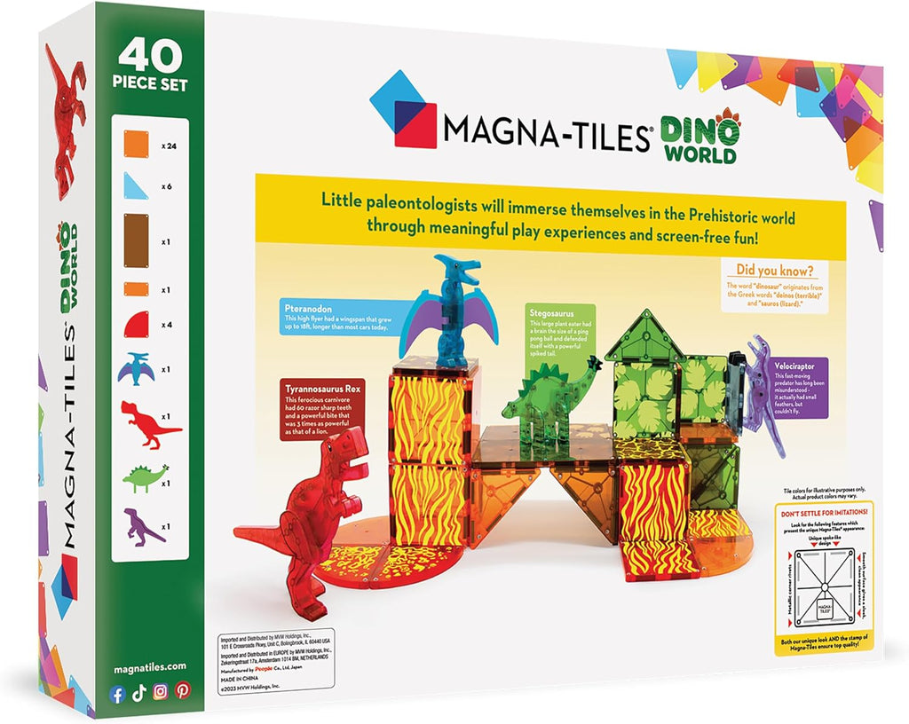 Magna-Tiles | Dino World 40 Pc - 2