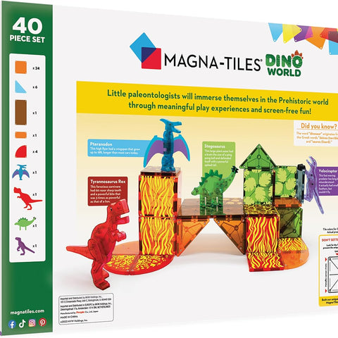 Magna-Tiles | Dino World 40 Pc - 1