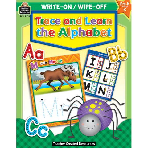 Write-On/Wipe-Off Book | Trace and Learn the Alphabet - CR Toys