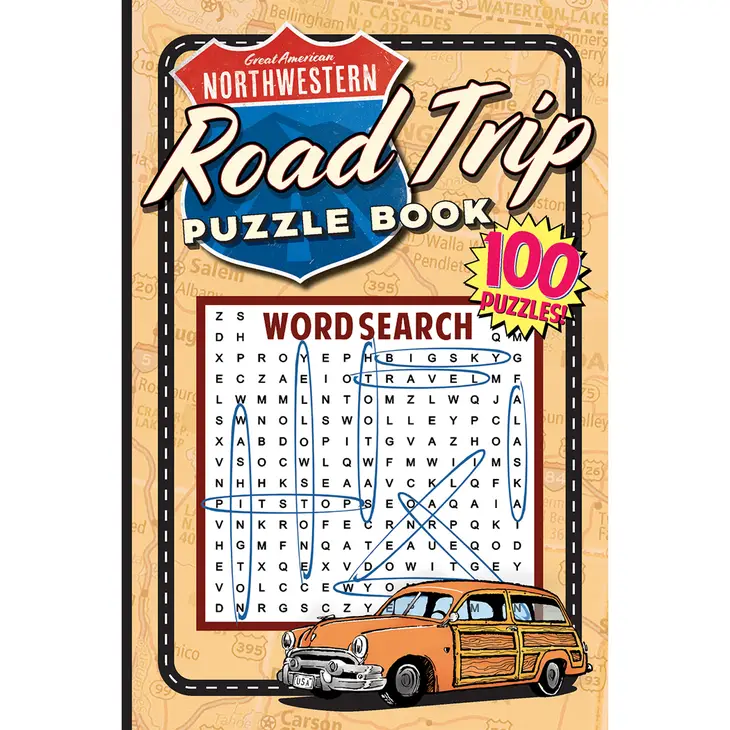 Great American Northwestern Road Trip Soft Cover Puzzle Book