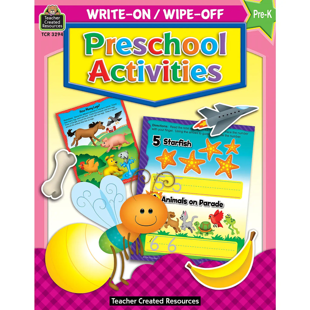 Write-On/Wipe-Off Book | Preschool Activities PreK - 2