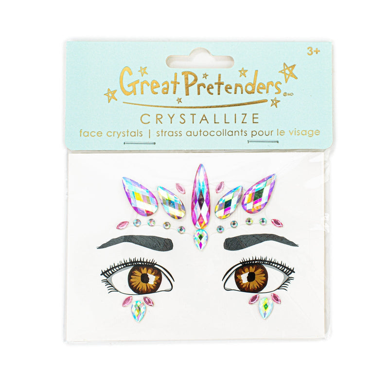 Great Pretenders Crystallize face crystals pink unicorn set in packaging, age 3 plus