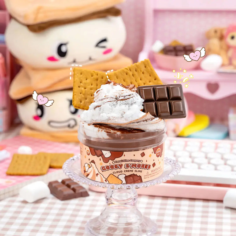 Kawaii Slime | Gooey S'mores Cloud Creme Slime - 9