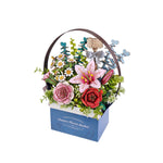 Hands Craft | Wooden Flower Puzzle Basket 12+ - CR Toys