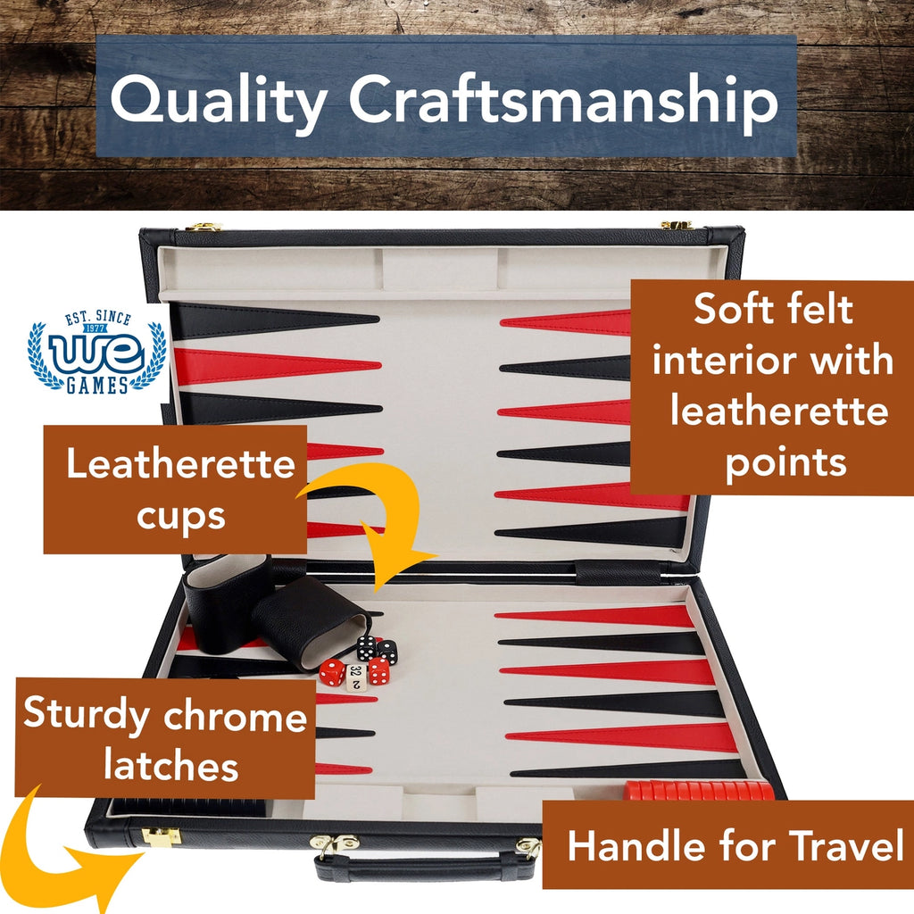Backgammon | Leatherette Set | Map Style Game - 4