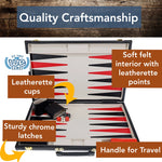 Backgammon | Leatherette Set | Map Style Game - 4
