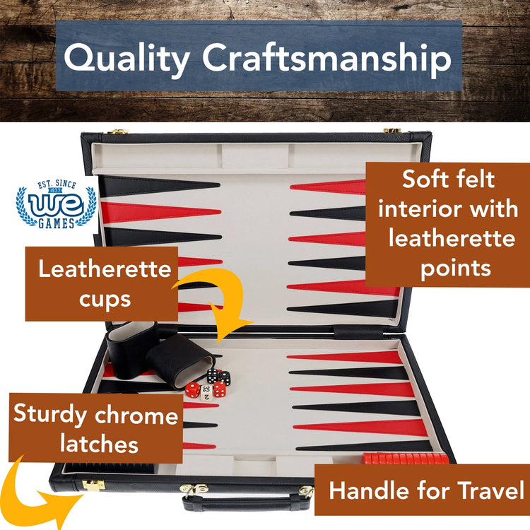 Backgammon | Leatherette Set | Map Style Game - 4