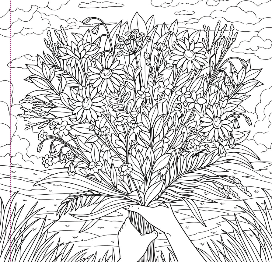 Coloring Book Adult | Wildflowers 8+ - 6
