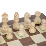 Chess | French Staunton | Weighted Pieces & Walnut Board | 14.75 Inch Game - 3