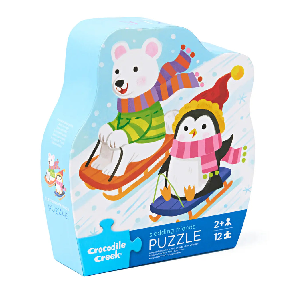 Puzzle | Sledding Friends | 12 Pc Mini - 2