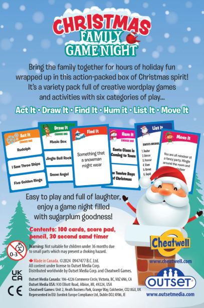 Christmas Family Game Night 6 Festive Games in 1 7+ - 3