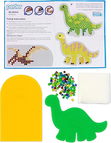 Perler Small Bucket- Dinosaurs For Ages 6+