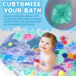 Tub Works | Lil' Bursts | Mini Bath Bombs For Kids | 90 Count | Gumdrop | Ages 3+ - 6