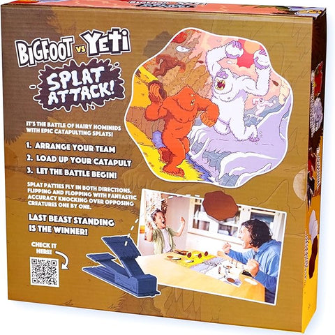 Bigfoot Vs Yeti Splat Attack!! Family 2 Person Game