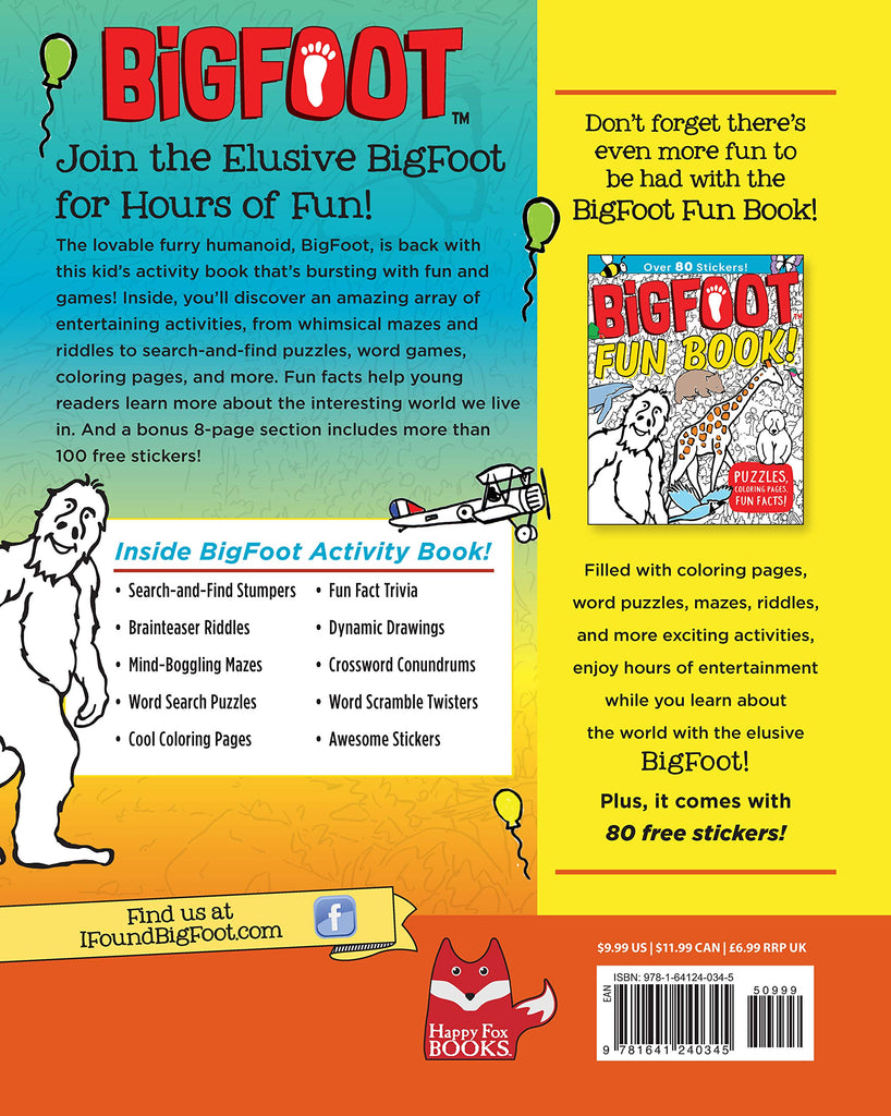 Bigfoot Soft Cover Activity Book