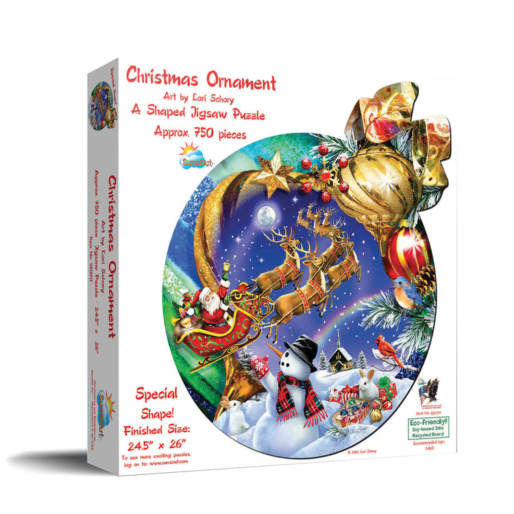 Christmas Ornament Shaped Puzzle 750pc