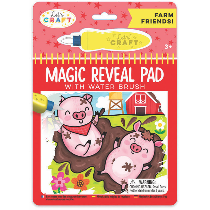 Magic Reveal Pad-Farm Friends Activity Book - CR Toys