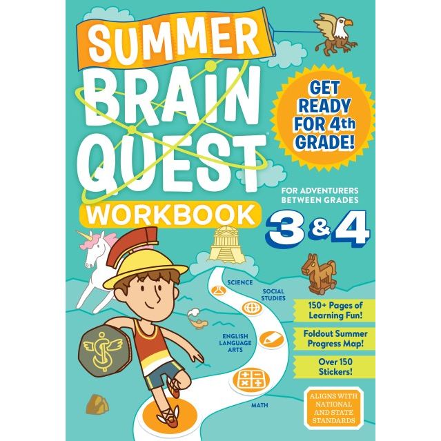 Summer Brain Quest: Between Grades 3 & 4 - CR Toys