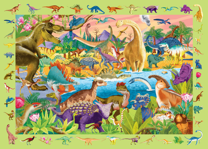Dinosaurs | Seek & Find 100-Piece Jigsaw Puzzle - 3