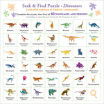 Dinosaurs | Seek & Find 100-Piece Jigsaw Puzzle - 4