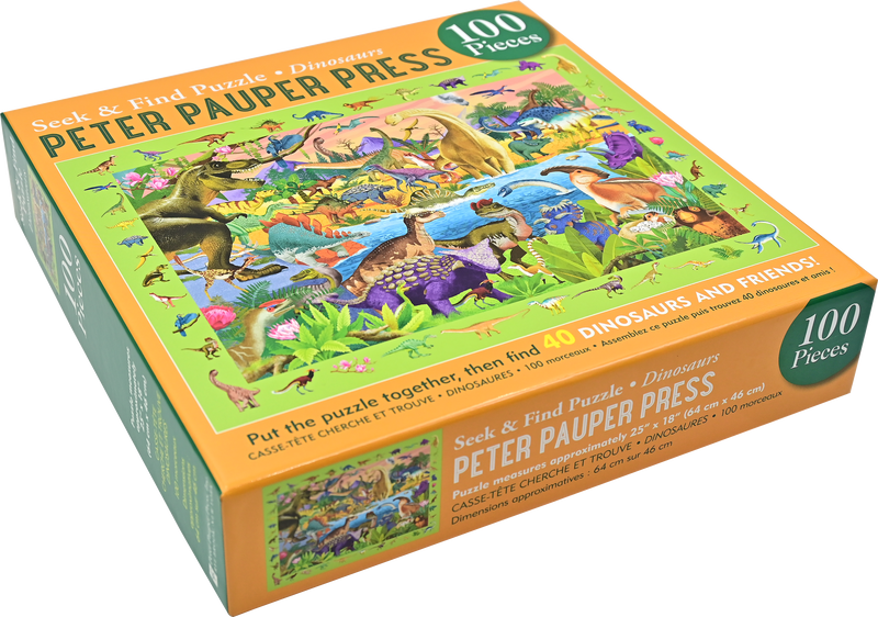 Dinosaurs | Seek & Find 100-Piece Jigsaw Puzzle - 5