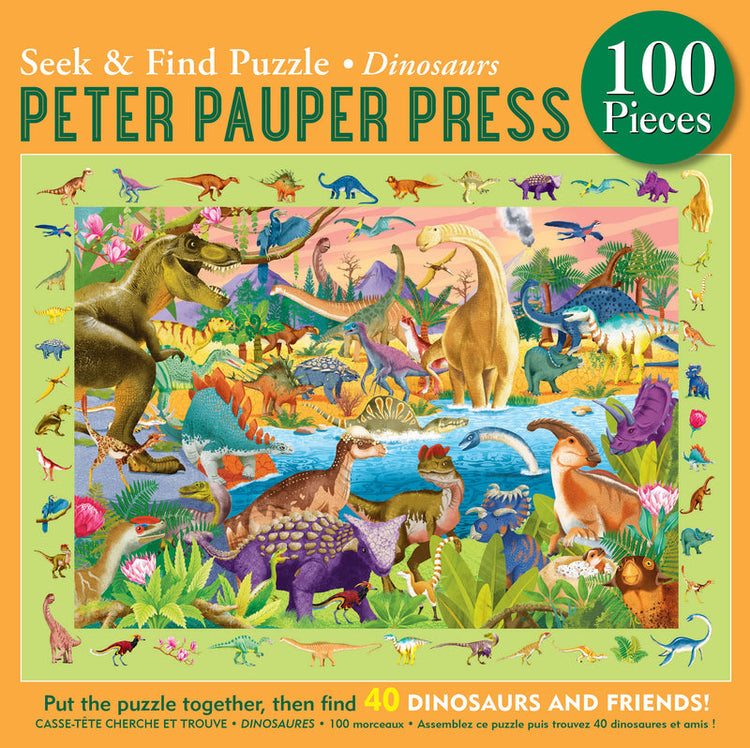 Dinosaurs | Seek & Find 100-Piece Jigsaw Puzzle - 2