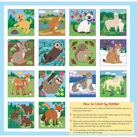 My First Color By Sticker Book | Furry Friends 4+ - 1