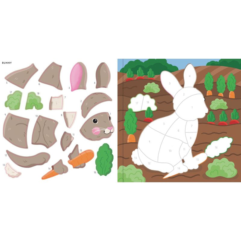 My First Color By Sticker Book | Furry Friends 4+ - 6