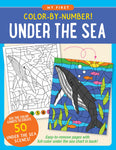 My First Color-By-Number Under the Sea activity book showing whale coloring pages