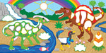 Color By Dots Sticker Books | Dinosaurs 4+ - 5