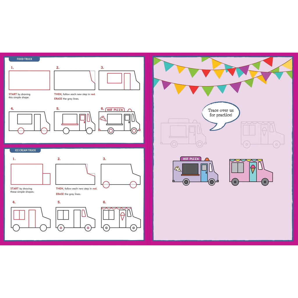 Learn to Draw | Cars, Trucks & Trains