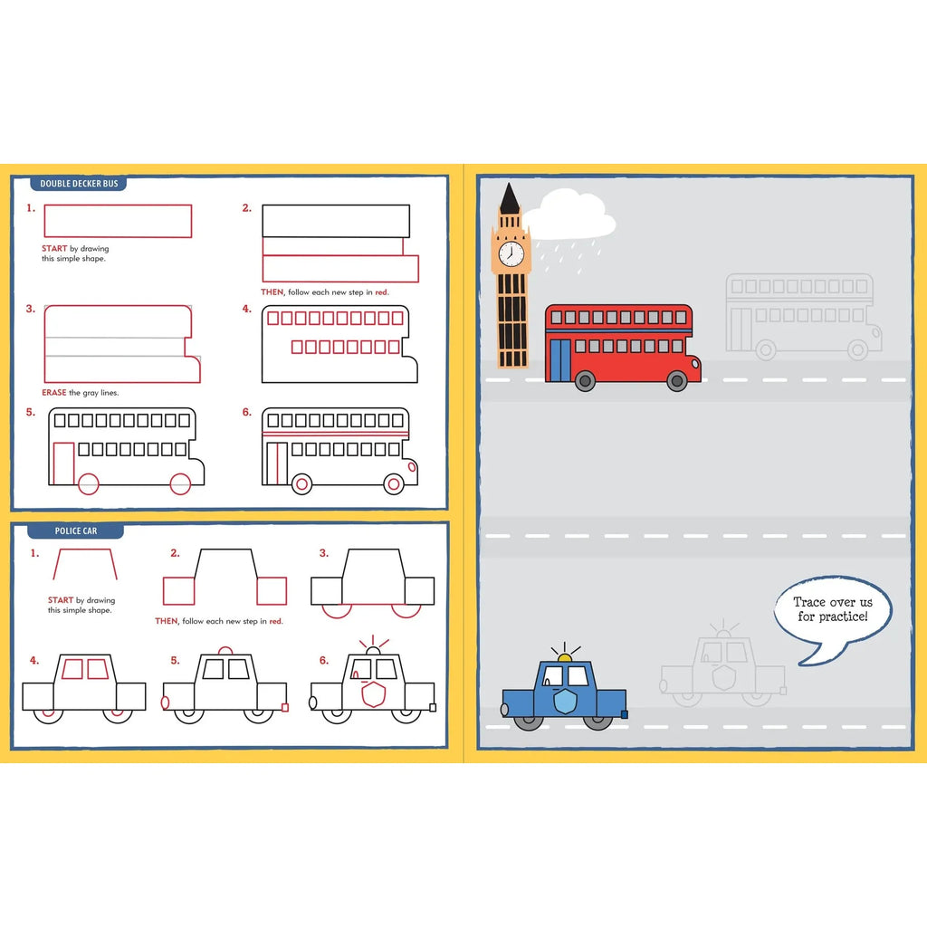 Learn to Draw | Cars, Trucks & Trains