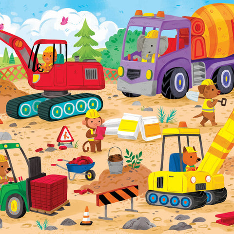 Construction Site | Kids' Floor Puzzle 48PC - 1