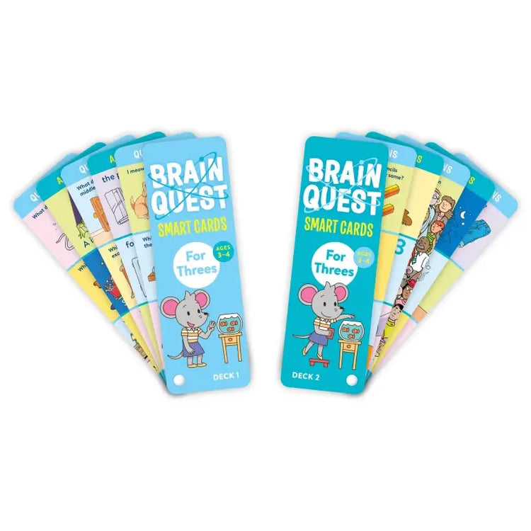 Brain Quest | For Threes Smart Cards Revised 5th Edition - 2