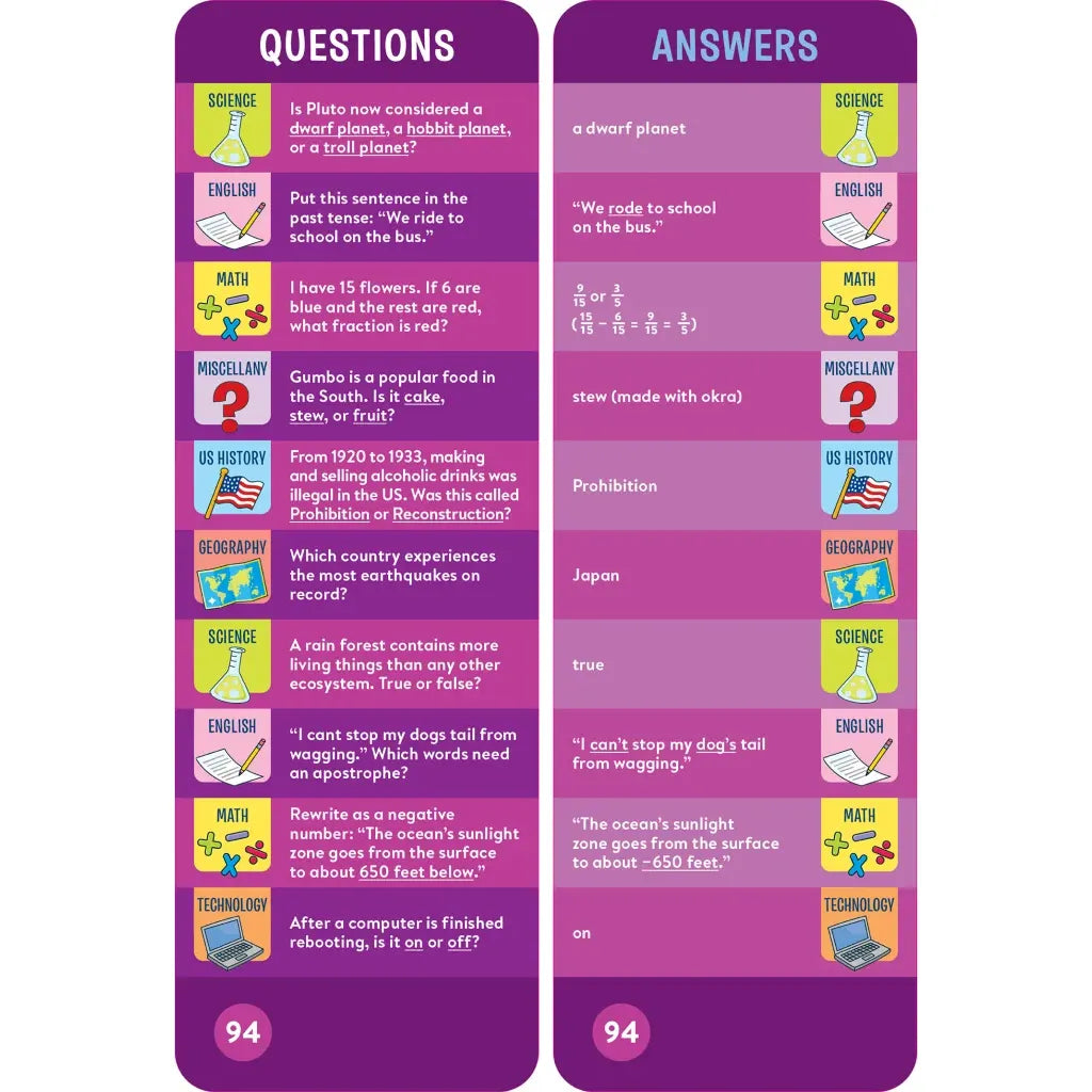 Brain Quest | 4th Grade Smart Cards Revised 5th Edition - 4