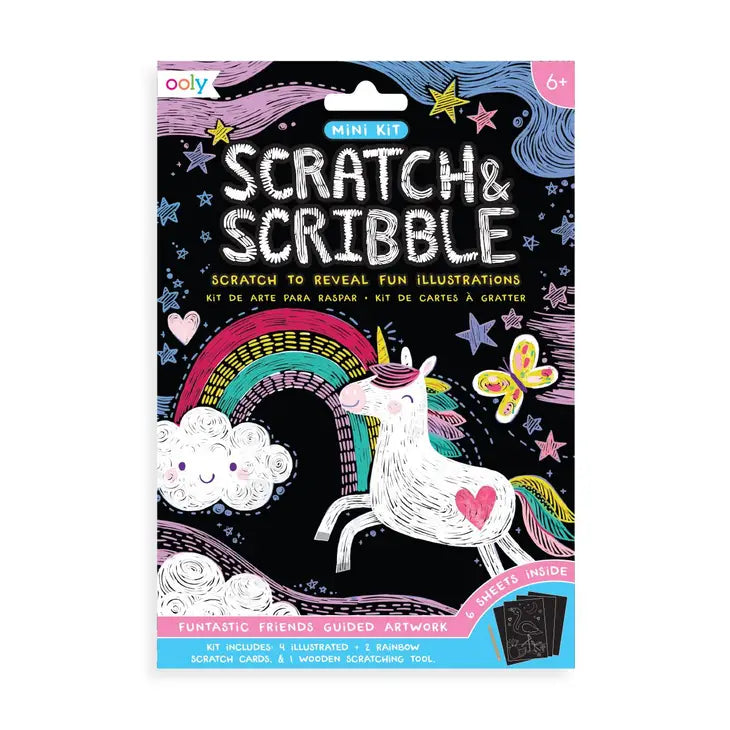 Mini Scratch & Scribble Art Kits Funtastic Friends