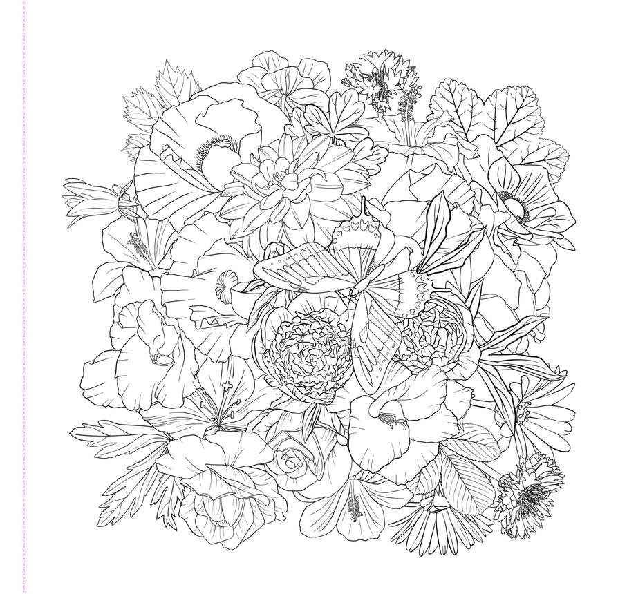 Coloring Book Adult | Wildflowers 8+ - 3