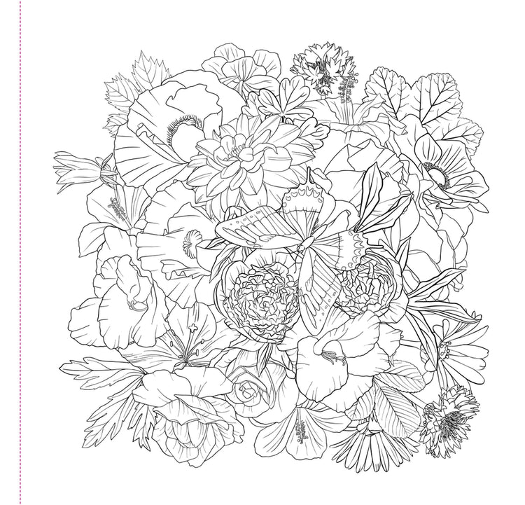 Coloring Book Adult | Wildflowers 8+ - 3