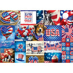 Puzzle | Celebrate America - Red, White, and Blue All Over | 1000 Piece Jigsaw - 2