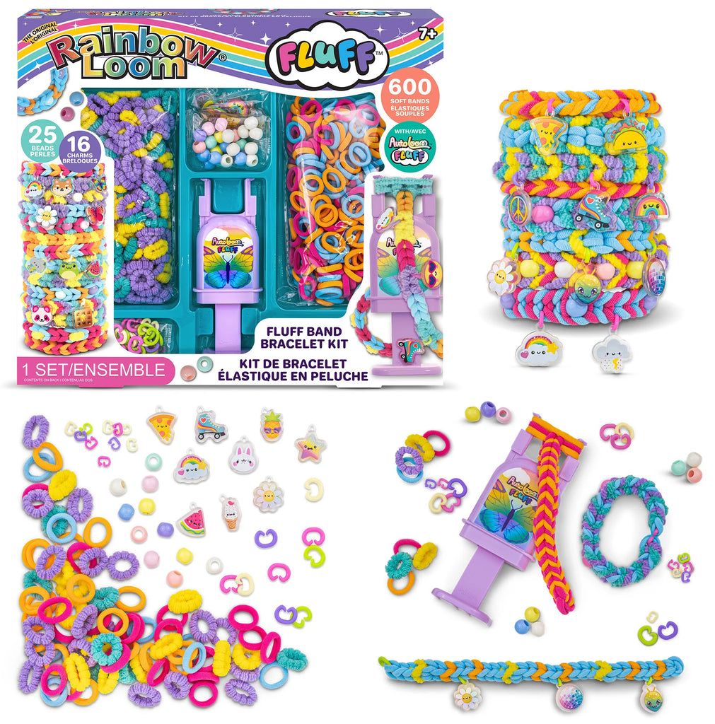 Rainbow Loom Fluff Band Bracelet Making Kit 7+ - 4