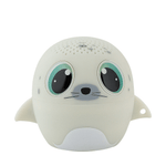 My Audio Pet Sealebration Bluetooth speaker shaped like a cute white seal with teal eyes