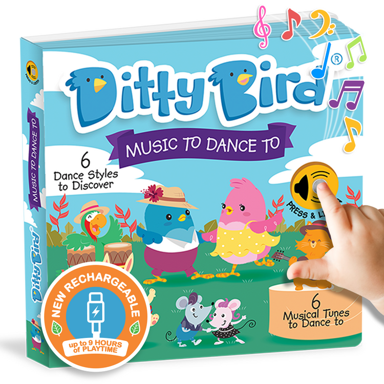 Ditty Bird Book | Kids Dance Songs: Music To Dance To - Usb-C 2+ - 2