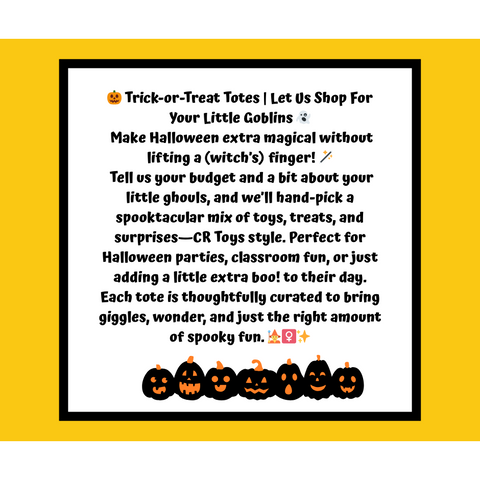 Trick-or-Treat Totes | Let Us Shop For Your Little Goblins