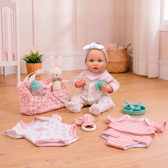 Bonbebe Realistic Baby Doll with Heartbeat Deluxe Bundle 16 Piece St - 2